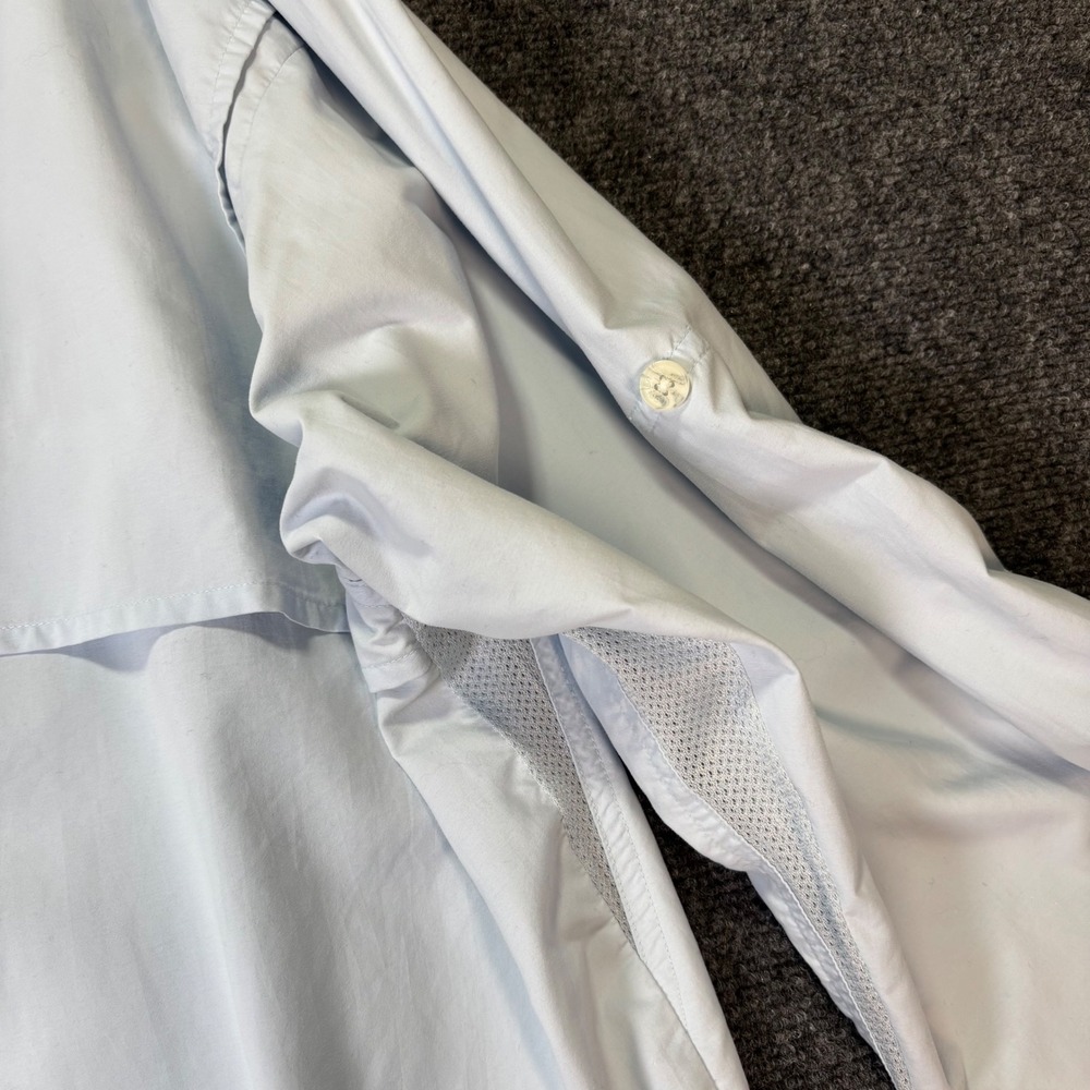 Coolbar Mens XL Blue Sun Protection Button‎ Up Shirt Long Sleeve Vented Fishing - Picture 7 of 8